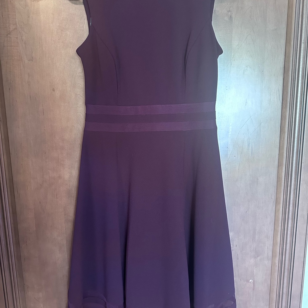Elegant Purple Sleeveless Dress